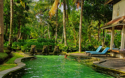 After a day of exploring you can refresh in their natural pool.