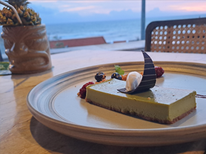 We loved the Green Tea Cheesecake Dessert, big enough for sharing!